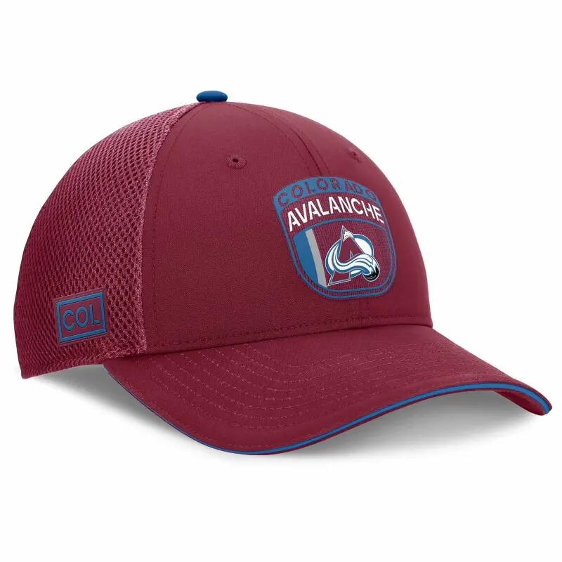 Casquette NHL Colorado Avalanche Fanatics Authentic Pro Draft 2024 Trucker Rouge 2/3