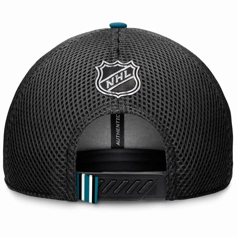 Casquette NHL San Jose Sharks Fanatics Authentic Pro Draft 2024 Trucker Noir 2/3