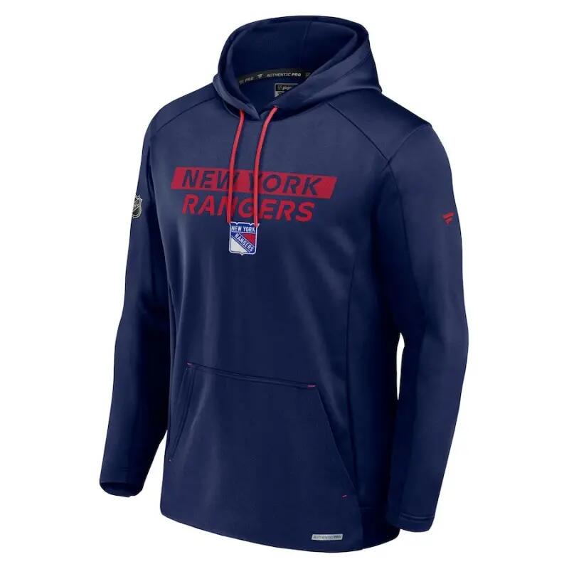 Sweat à capuche NHL New York Rangers Fanatics Authentic Pro Rink 1/3