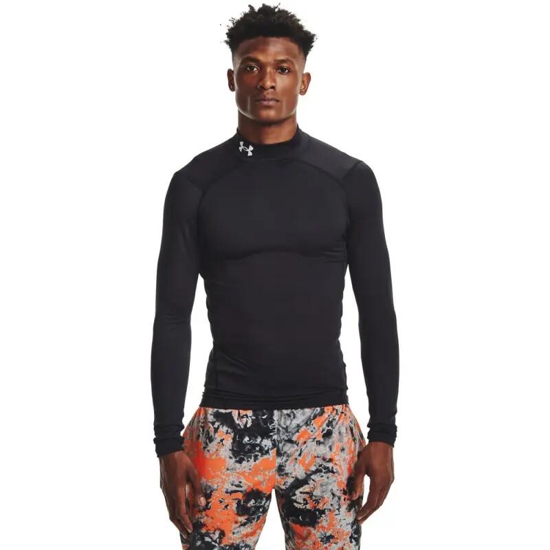 Maillot de compression à manches longues Under Armour ColdGear Mock Noir 4/4