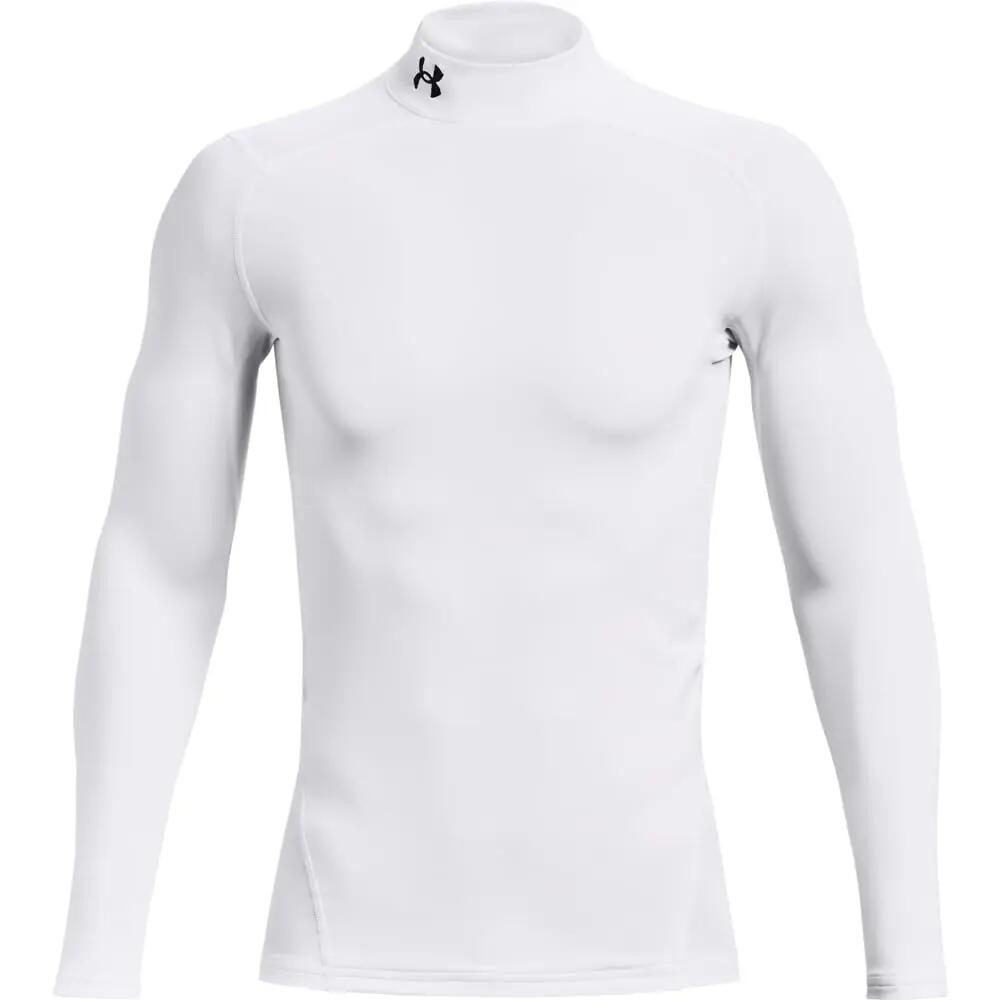 Maillot de compression à manches longues Under Armour ColdGear Mock Blanc 4/6