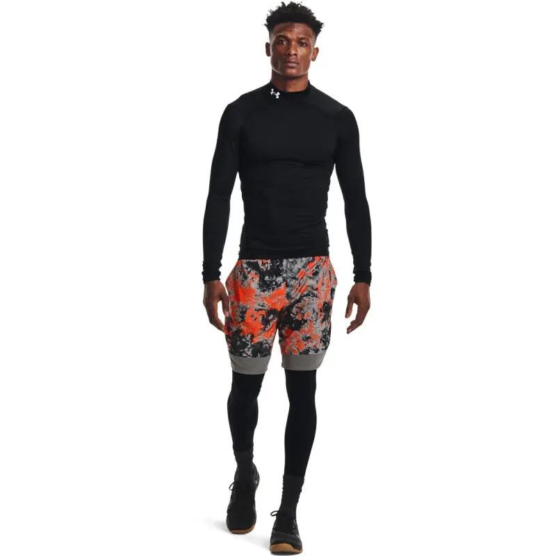 Maillot de compression à manches longues Under Armour ColdGear Mock Noir 3/4