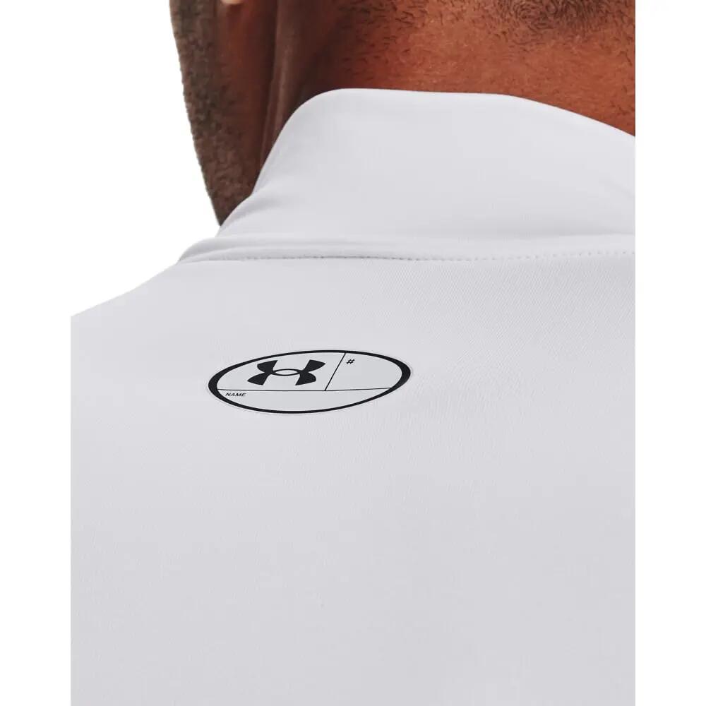Maillot de compression à manches longues Under Armour ColdGear Mock Blanc 3/6