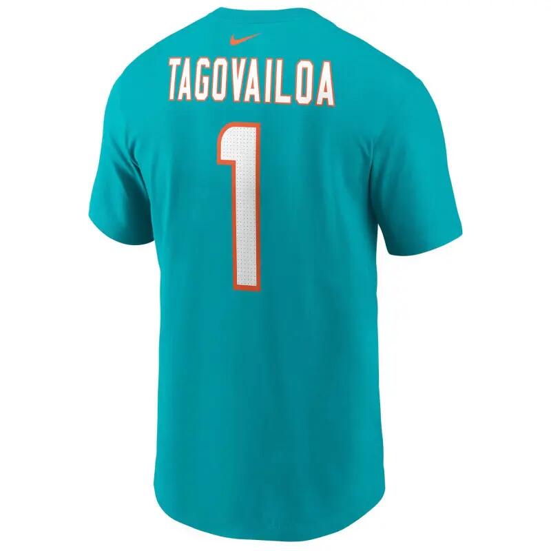 T-shirt NFL Tua Tagovailoa Miami Dolphins Nike player Aqua 2/5