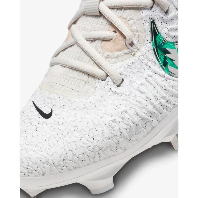 Crampons de Baseball métal Nike Alpha Huarache NXT Blanc 3/3