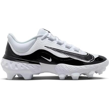 Crampons de Baseball moulés Nike Alpha Huarache 4 Elite Low MCS Blanc
