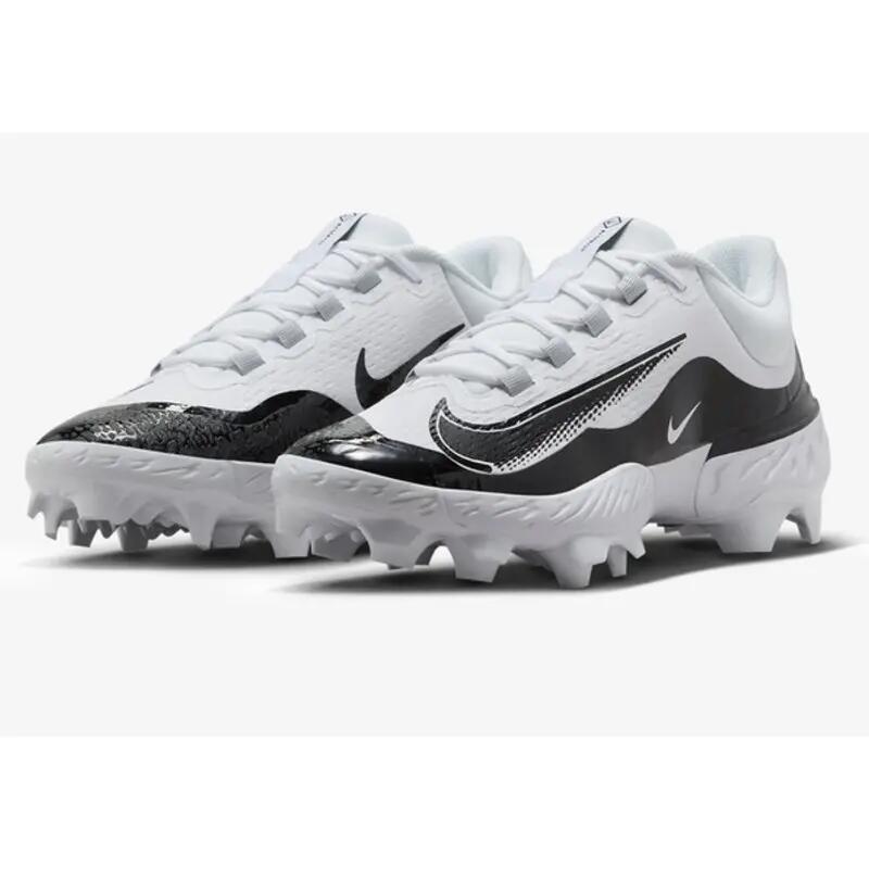 Crampons de Baseball moulés Nike Alpha Huarache 4 Elite Low MCS Blanc 2/5
