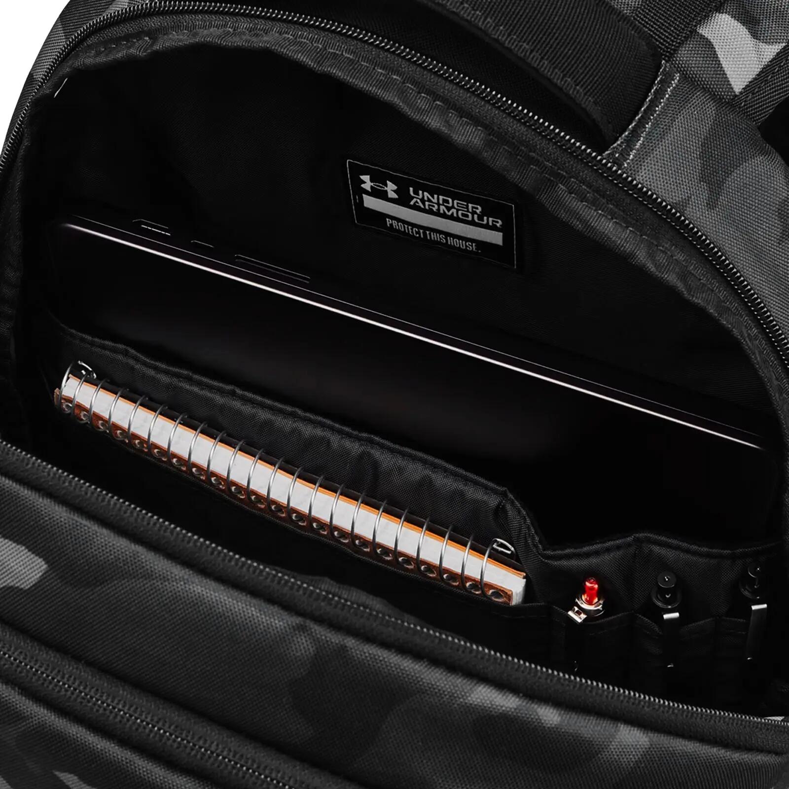 Sac à dos Under Armour Hustle 6.0 Noir Camo 3/11