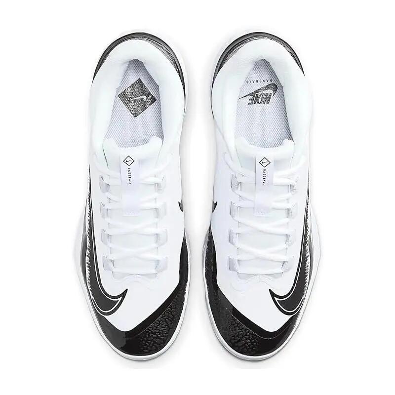 Crampons de Baseball moulés Nike Alpha Huarache 4 Elite Low MCS Blanc 3/5