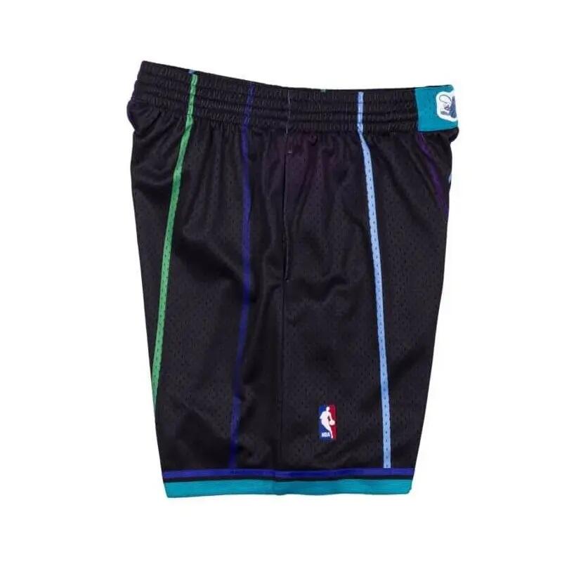 Short NBA Charlotte Hornets 1992-93 Mitchell & Ness Swingman Noir 3/4