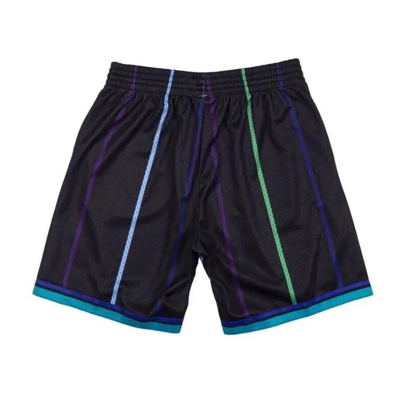 Short NBA Charlotte Hornets 1992-93 Mitchell & Ness Swingman Noir 2/4