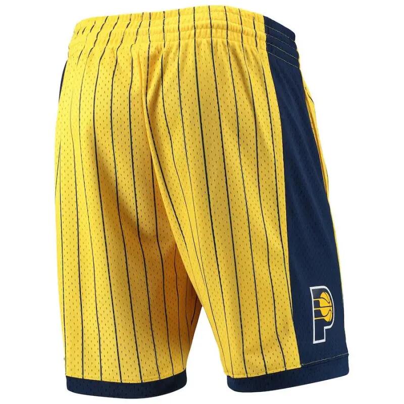 Short NBA Indiana Pacers 1999-00 Mitchell & Ness Swingman Jaune 2/4