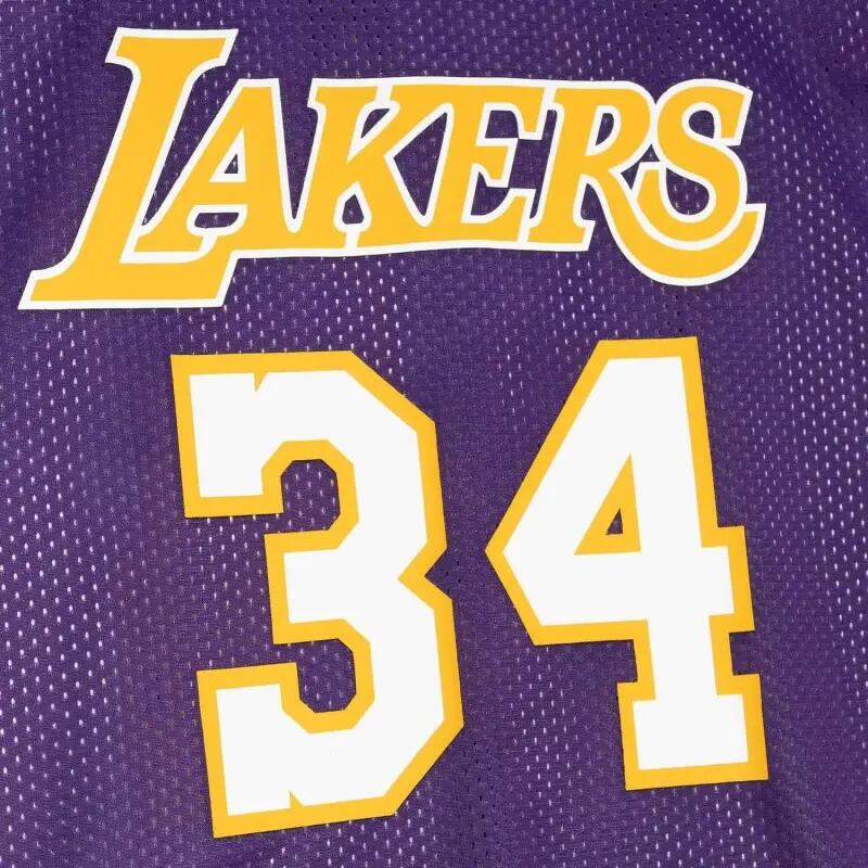 Maillot NBA Réversible Shaquille O'neal Los Angeles Lakers Mitchell & ness Viole 5/5