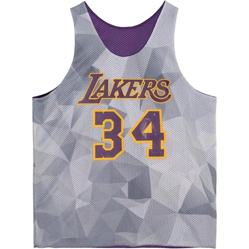 Maillot NBA Réversible Shaquille O'neal Los Angeles Lakers Mitchell & ness Viole 3/5