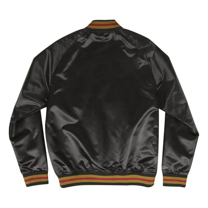 Veste NFL San Francisco 49ers Mitchell & Ness Lightweight satin Noir 2/5