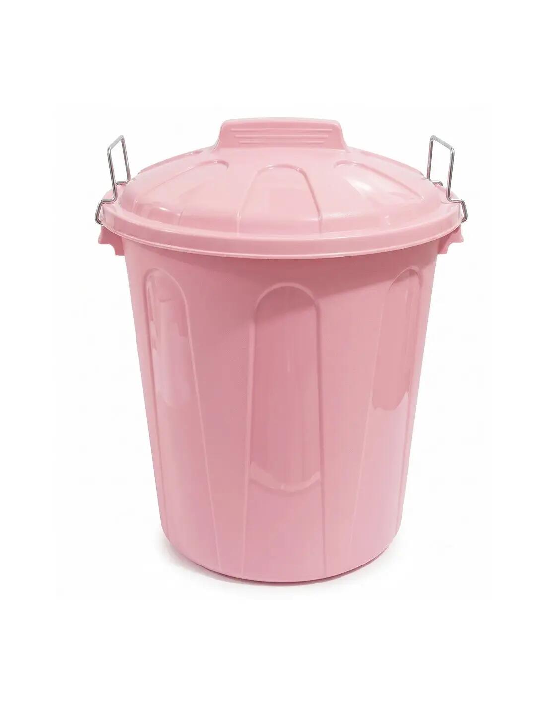 Cubo Basura Plástico con Tapa | Alta Res JARDIN202 Rosa 21 litros 5/5