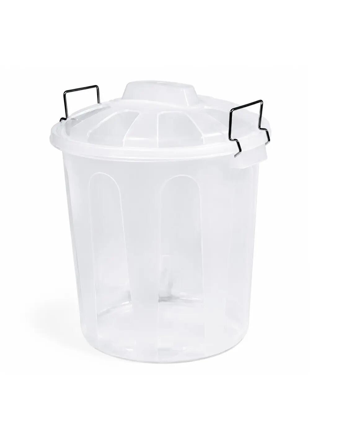 Cubo Basura Plástico con Tapa | Alta Res JARDIN202 Transparente 21 litros 5/5