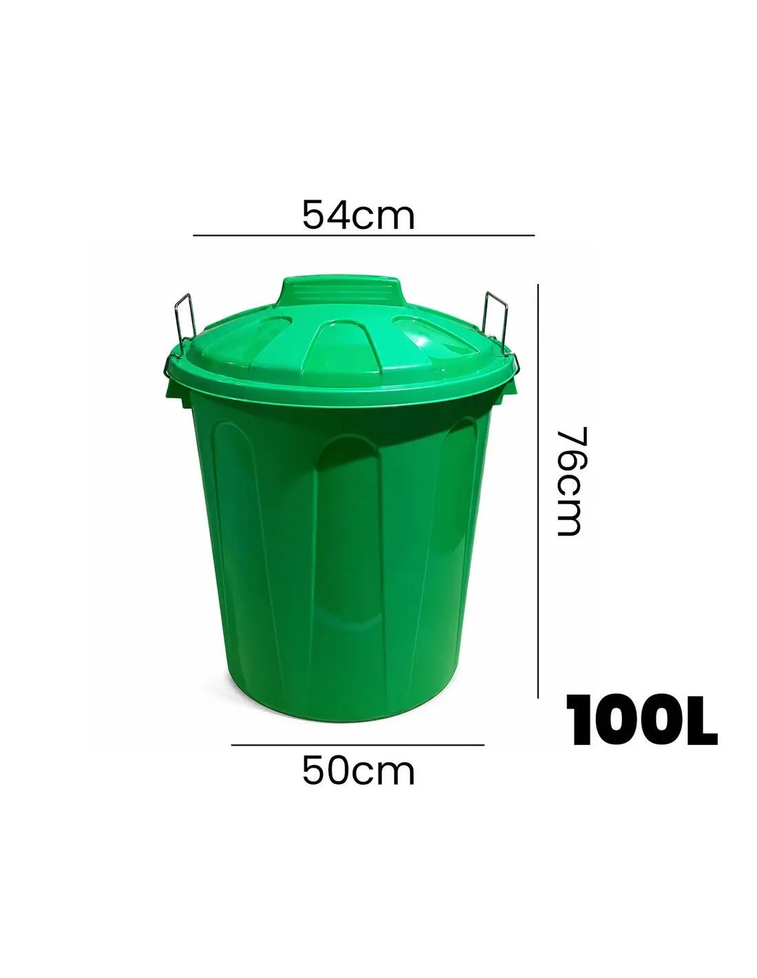 Cubo Basura Plástico con Tapa | Alta Res JARDIN202 Verde 21 litros 2/5