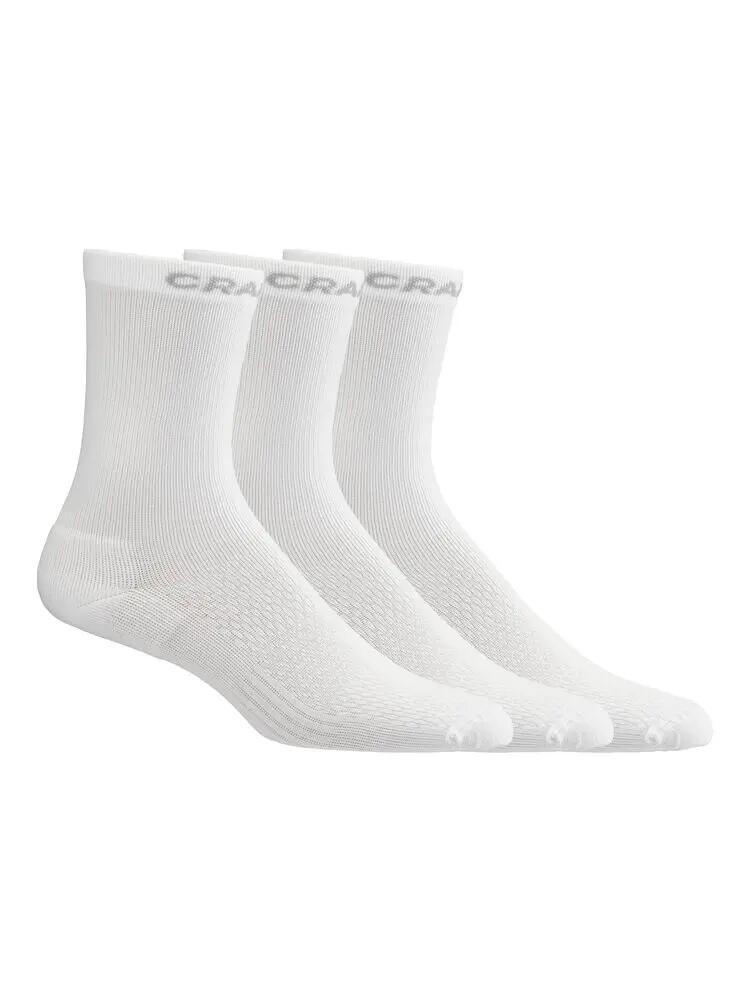 craft Active High Sock 3-Pack – Transpirable y reforzada – White 3/6