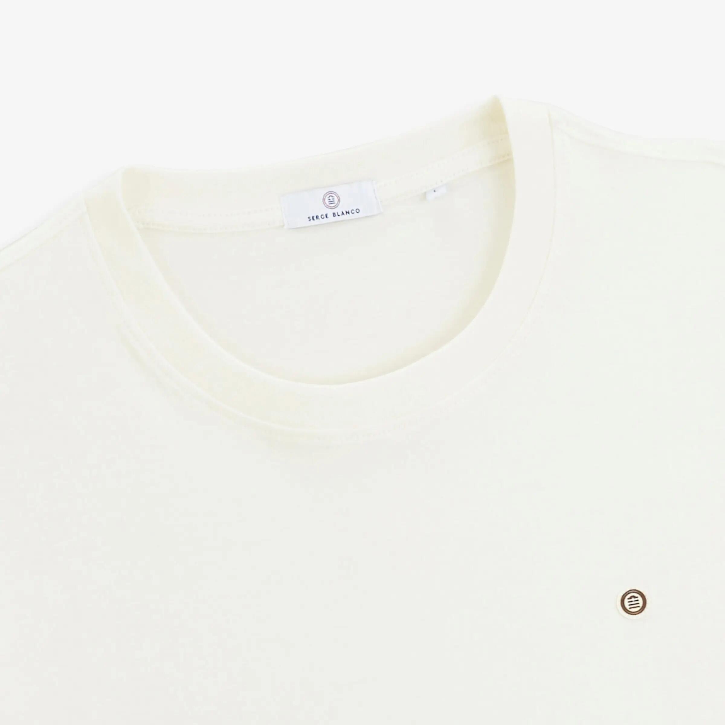 T-shirt manches courtes coton imprimé dos BLANCO SQUAD blanc cassé 4/7