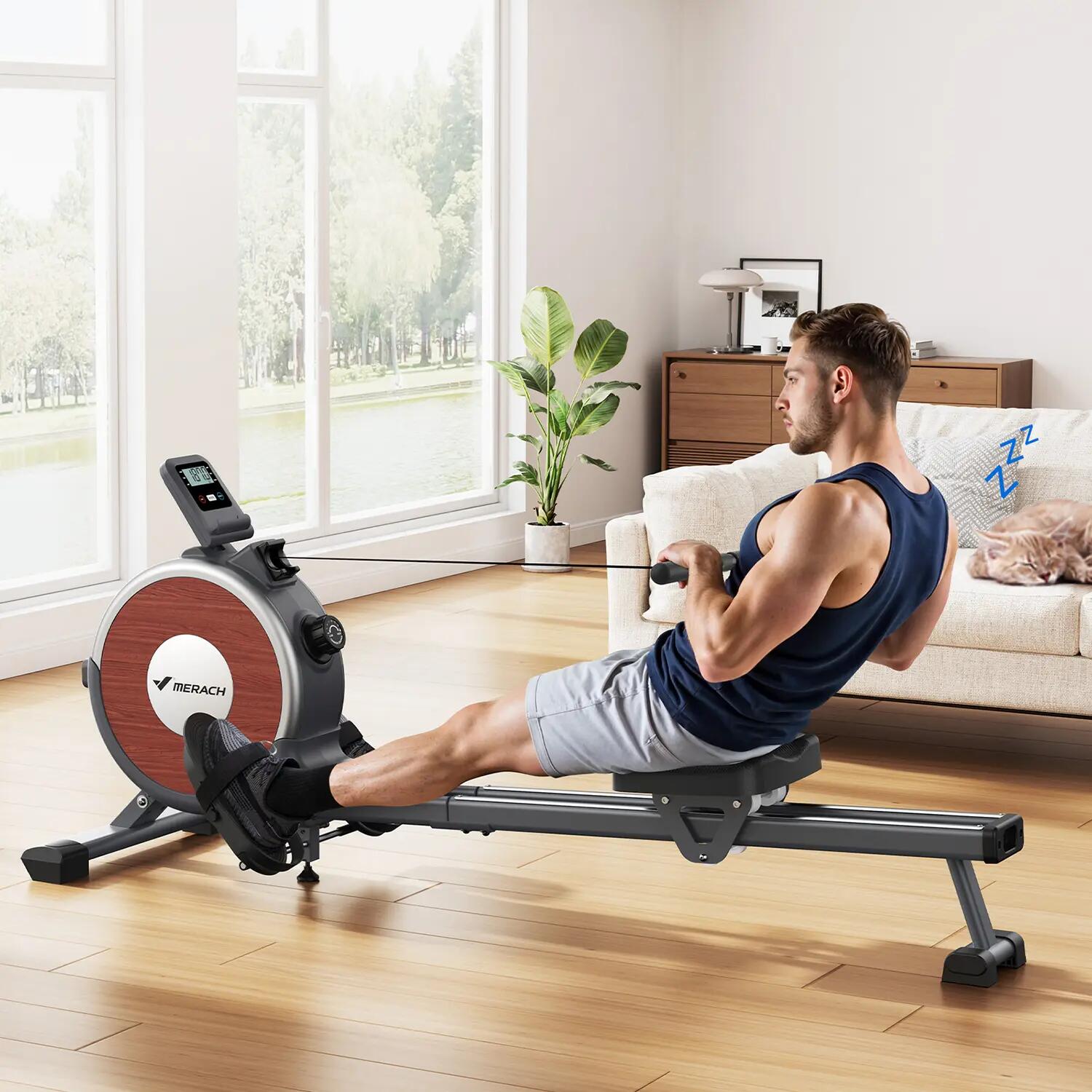 Rameur - fitness - magnétique, silencieux - modèle z254_na - noir 9/11