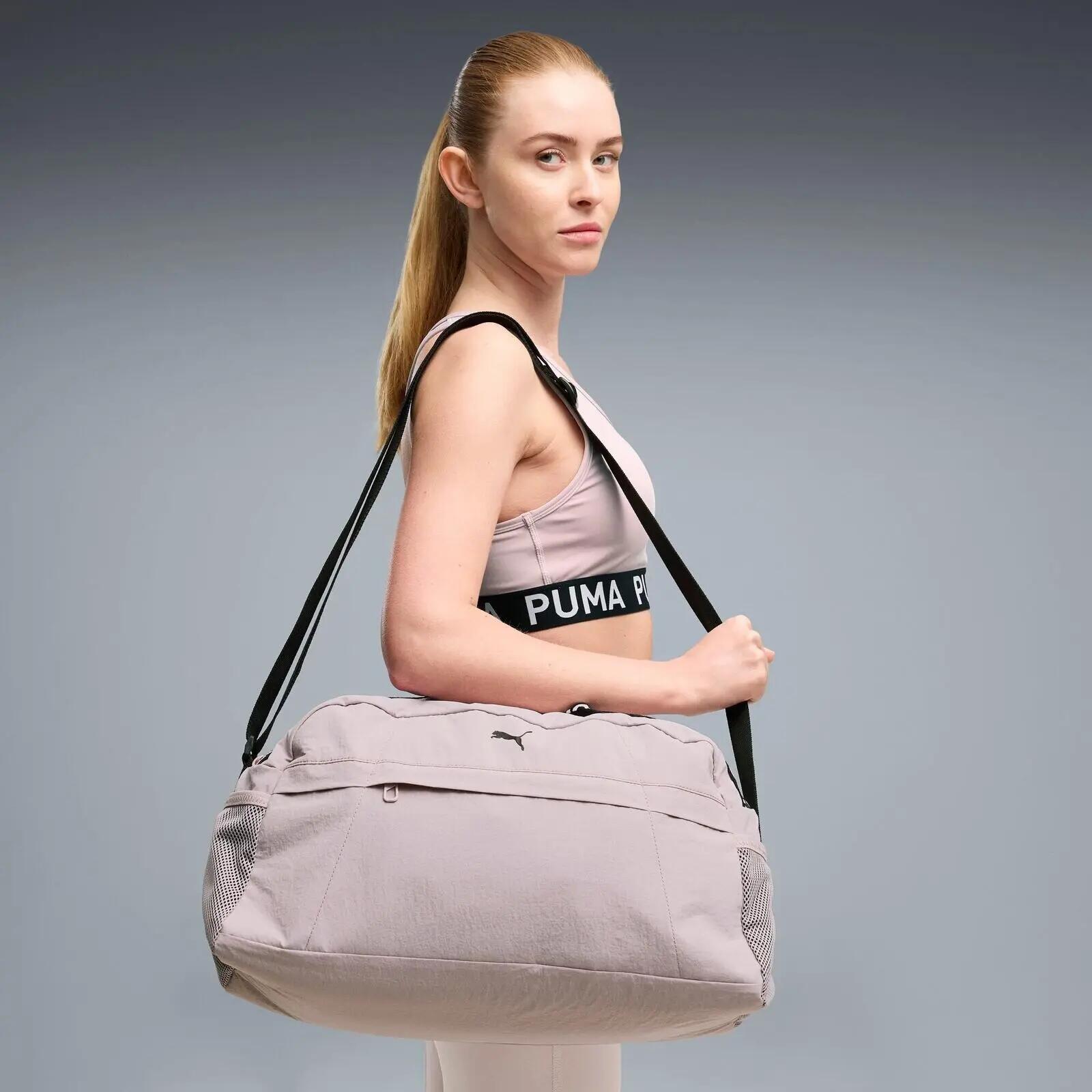 Bolsa Puma At Ess Small Sportsbag 20L, Roxo, Mulheres 5/5