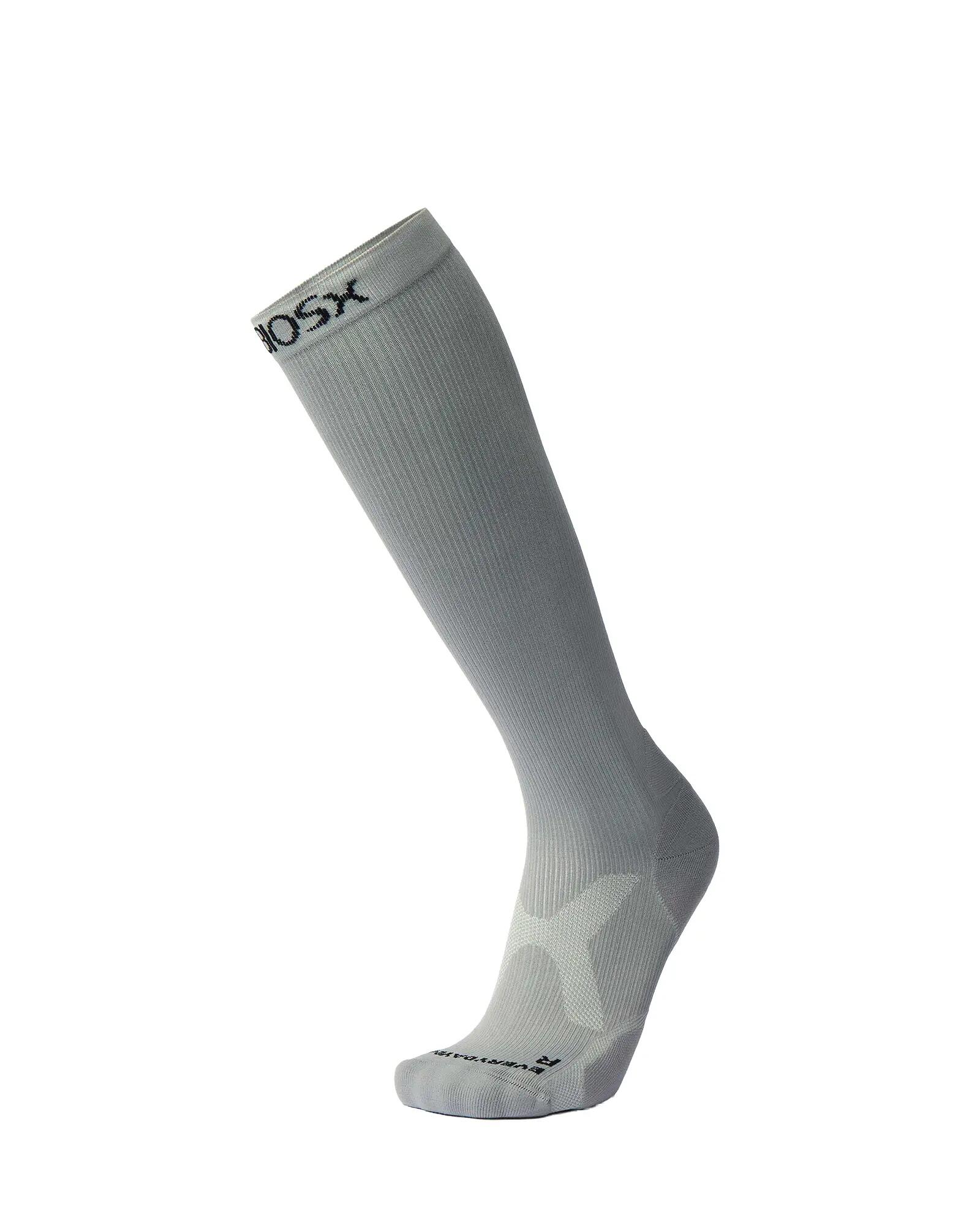 BIOSx Everyday Compression Socks Arch Support - Pearl Grey - L-Large Calf