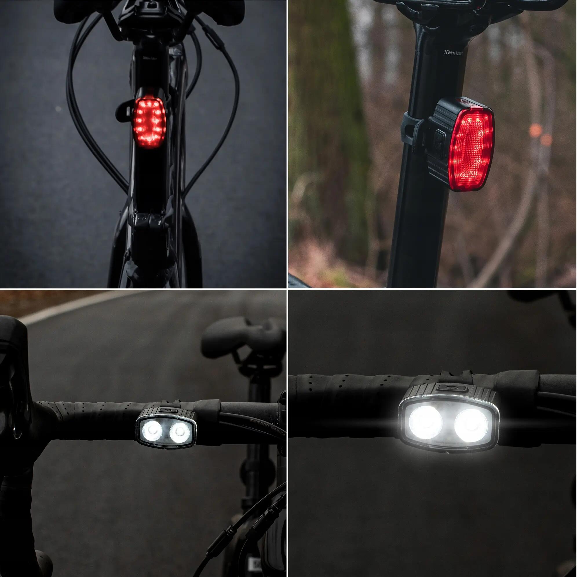 Set di luci per bici anteriore e posteriore Vayox VA0155 200 lm bianco e rosso 6/15