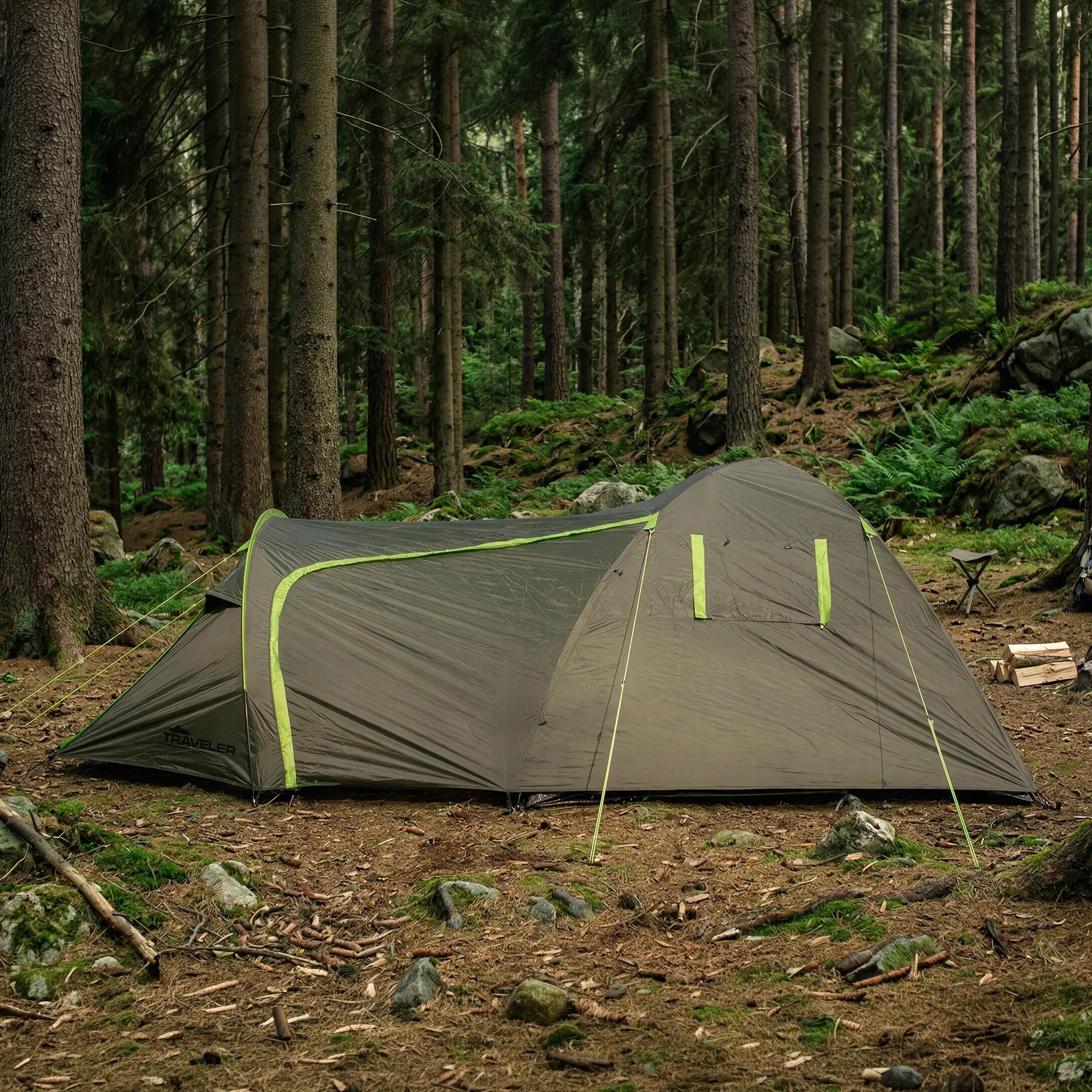 Vayox VA0429 Traveler kampeertent 3-persoons 9/15