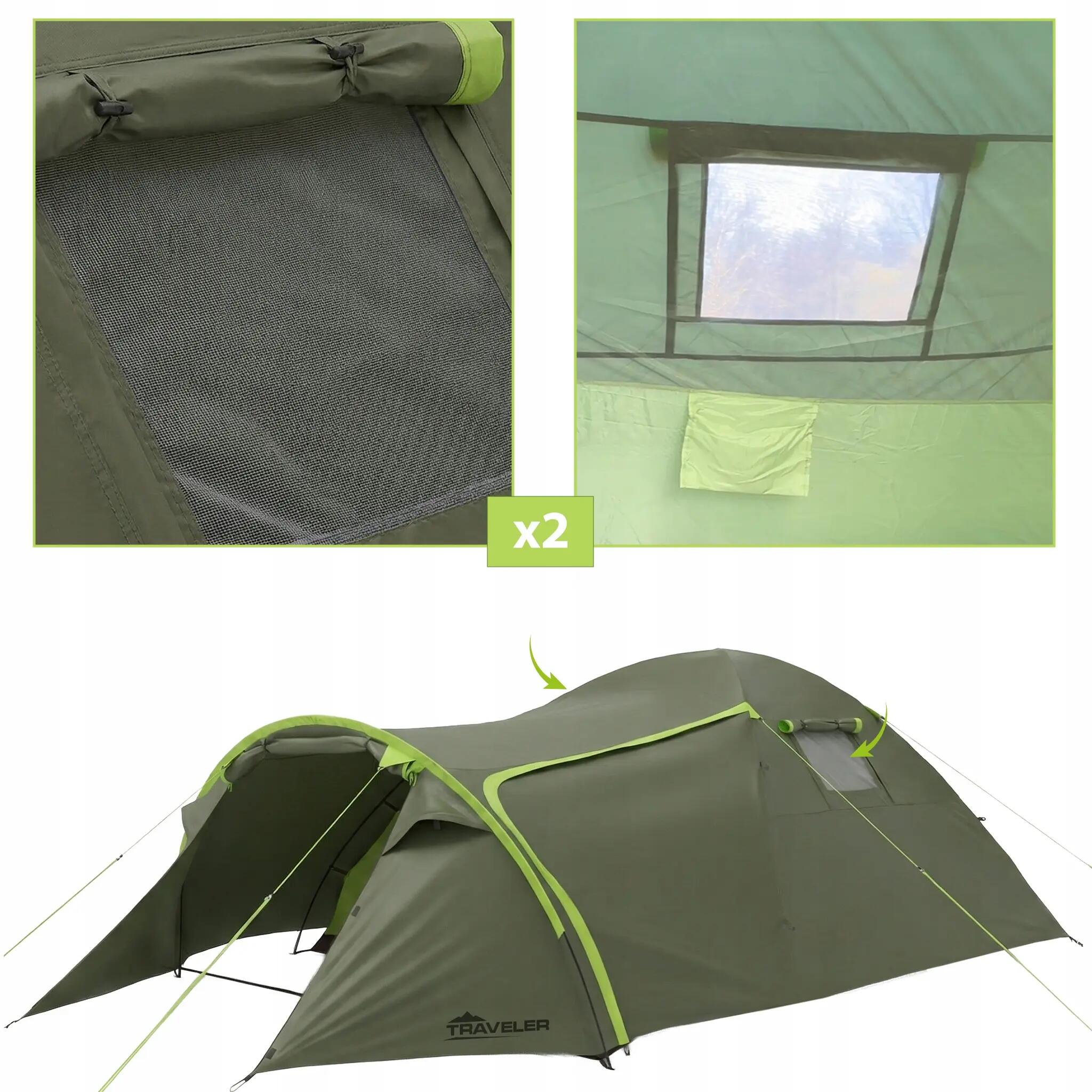 Vayox VA0429 Traveler kampeertent 3-persoons 7/15