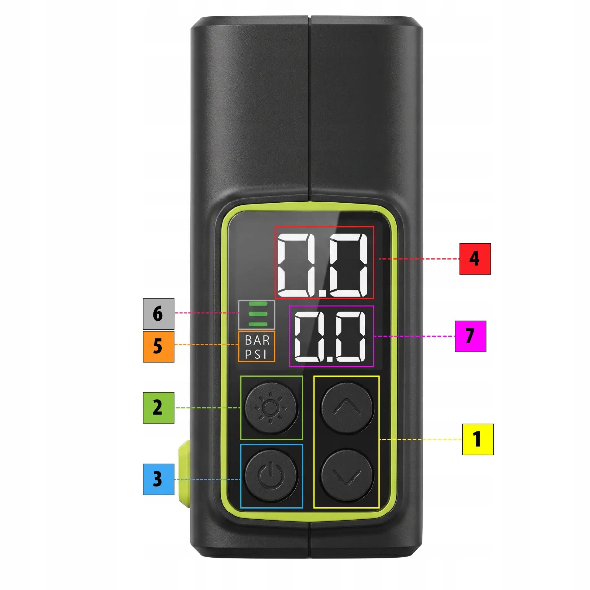 Akumulátorová cyklistická pumpička Vayox VA0451 1100mAh 10,3BAR kompresor 10/16