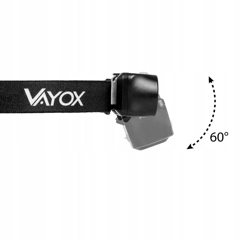 Latarka czołowa Vayox VA0175, 380lm, akumulatorowa, USB-C 9/13