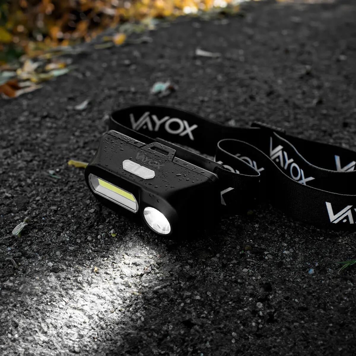 Latarka czołowa Vayox VA0175, 380lm, akumulatorowa, USB-C 8/13