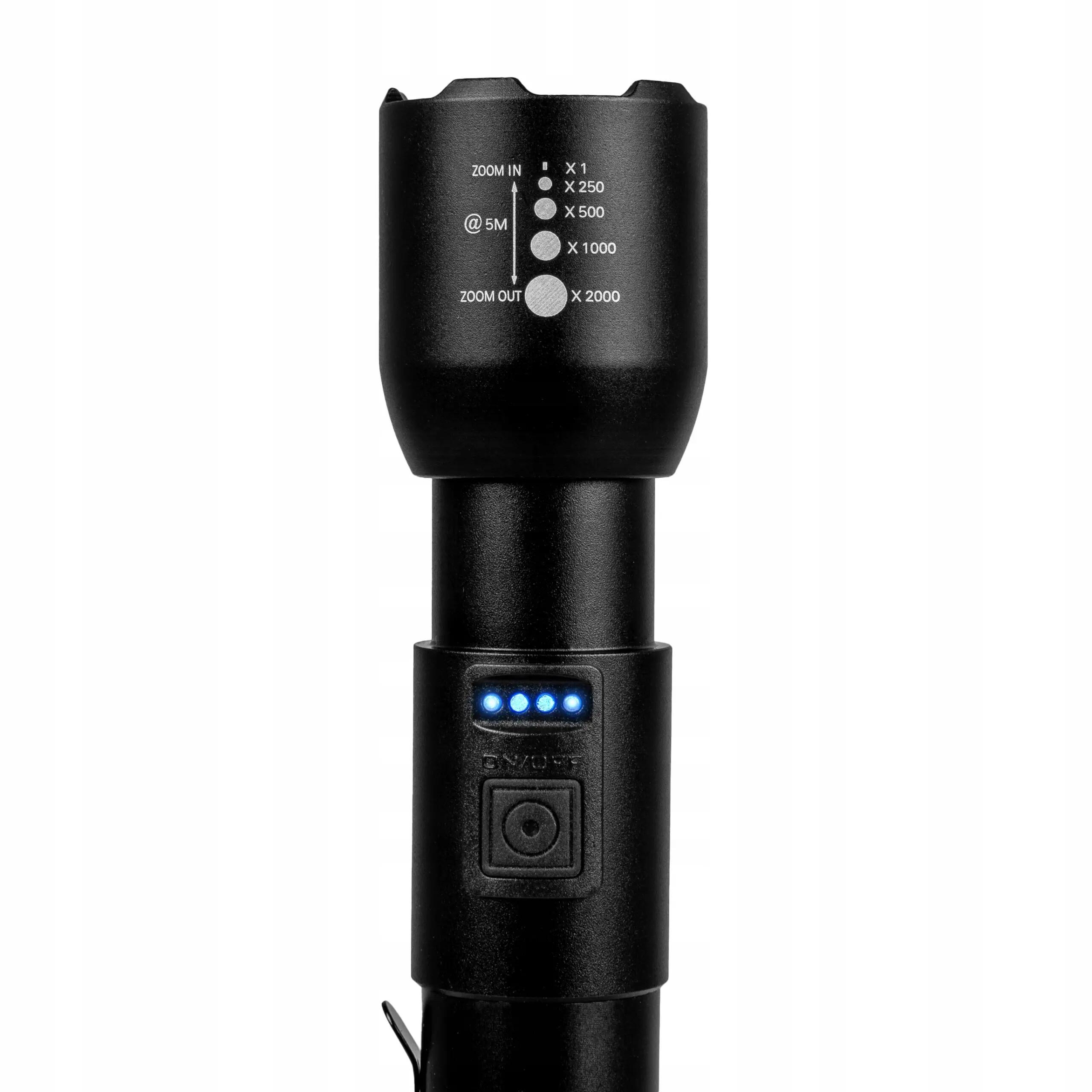 Akumulátorová svítilna VA0180, 800lm, ZOOM, klips 9/15