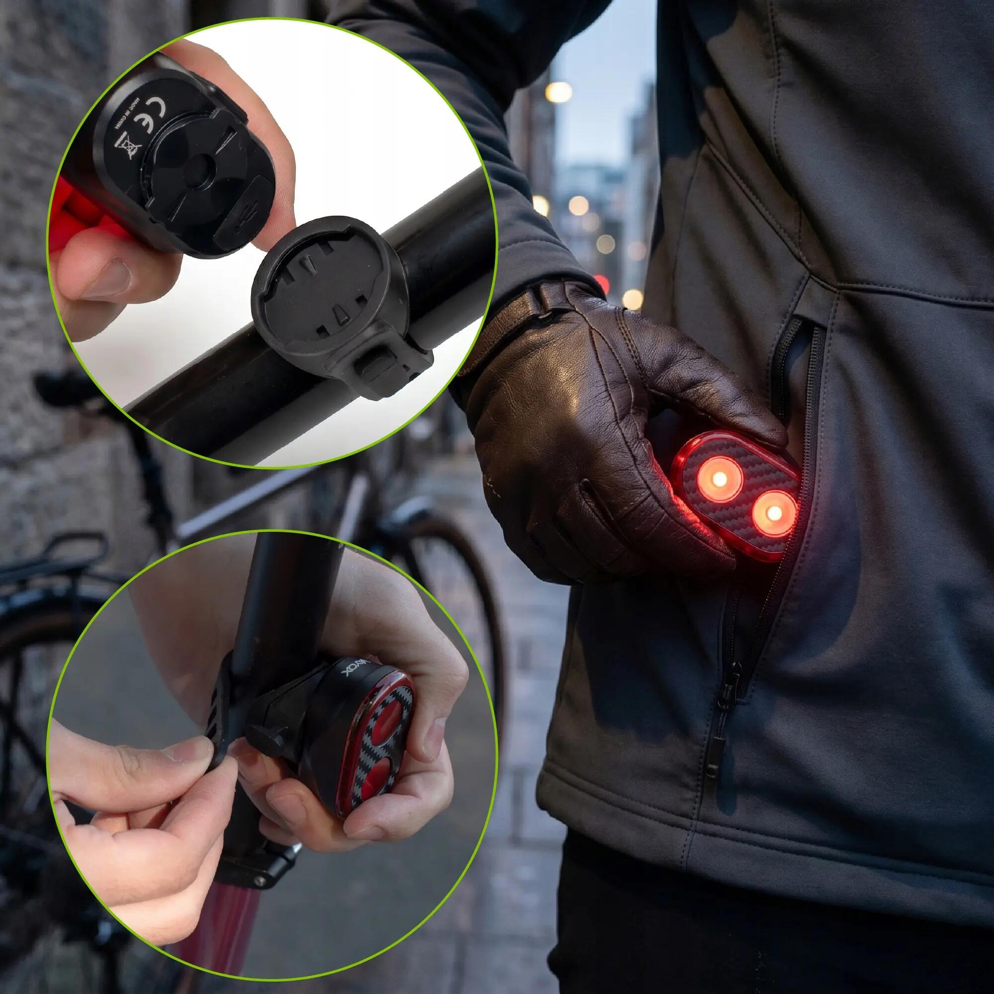 Luz traseira para bicicleta Vayox VAR200 200lm sensor de travagem SMART 9/16