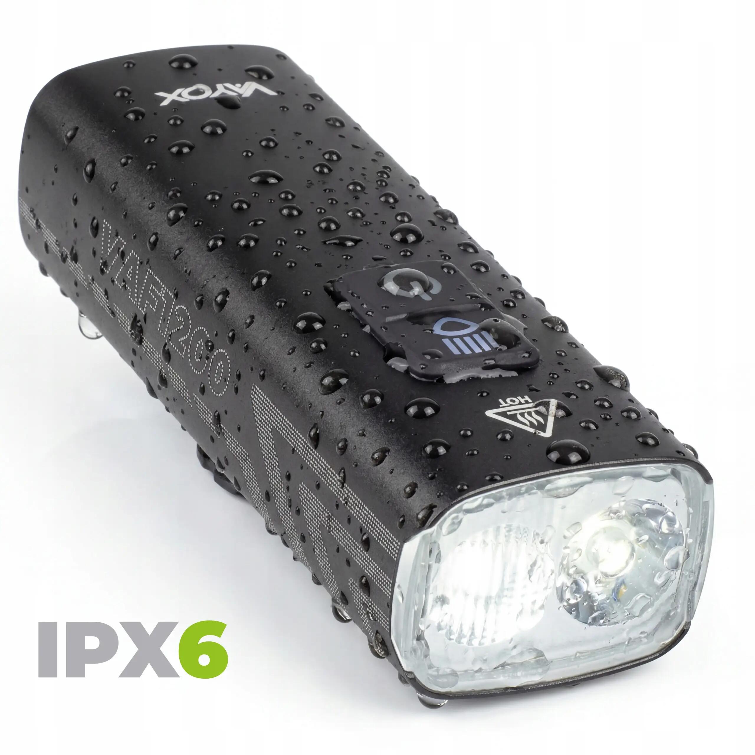 Fietsverlichting set voor- en achterlicht Vayox VAF1200 + VAR60 USB-C 11/16
