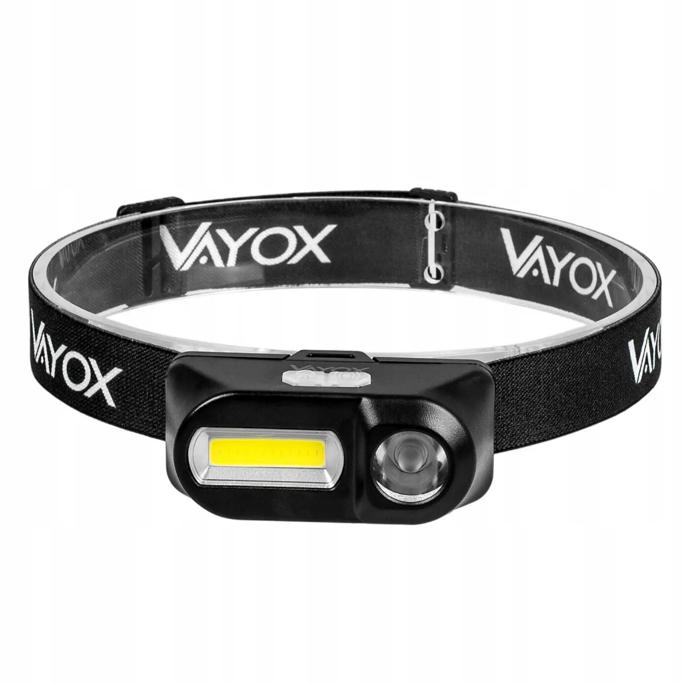 Latarka czołowa Vayox VA0175, 380lm, akumulatorowa, USB-C 11/13