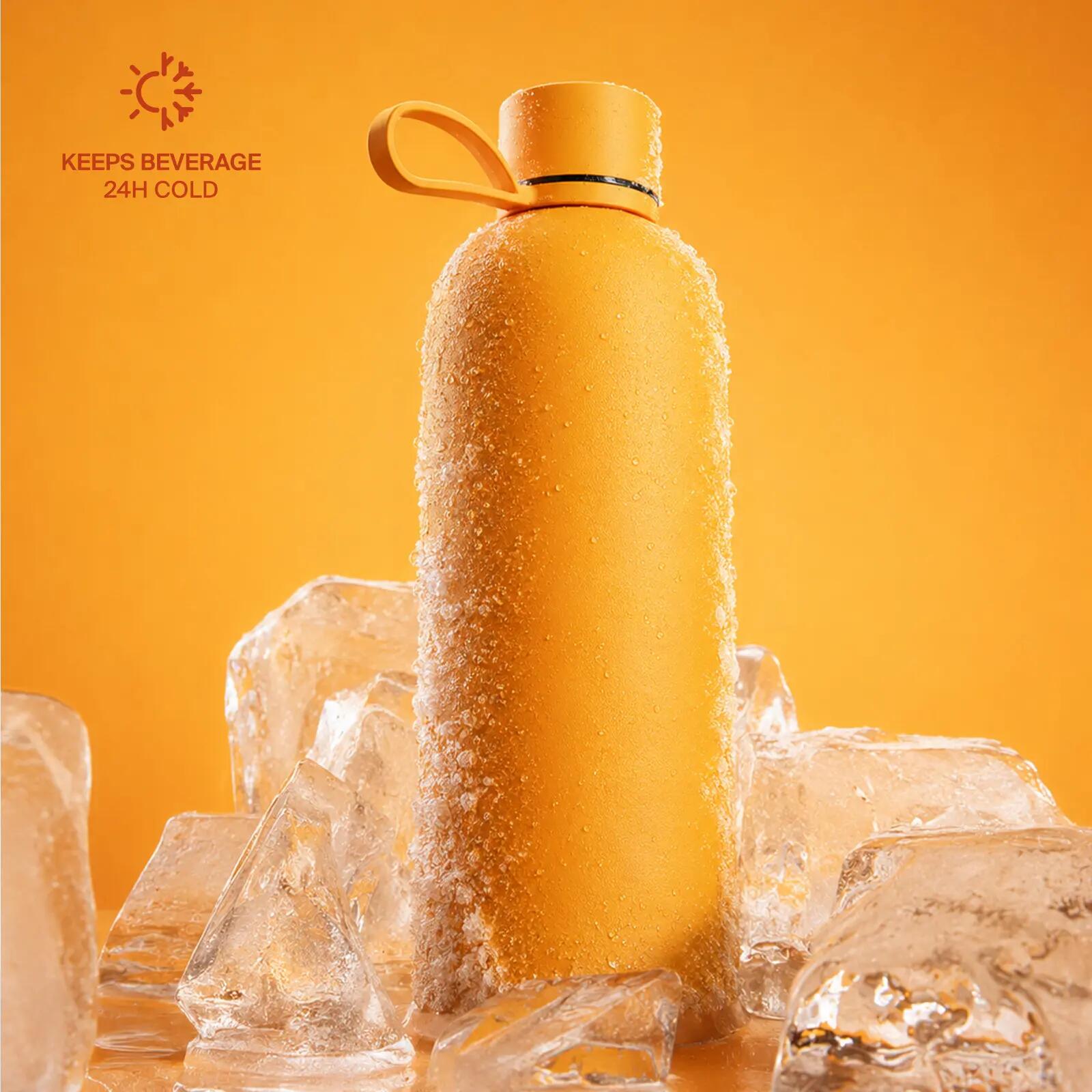 Borraccia Termica 1l in Acciaio Inox, Anti-sudore, Laccio, Chiusura Ermetica 6/7