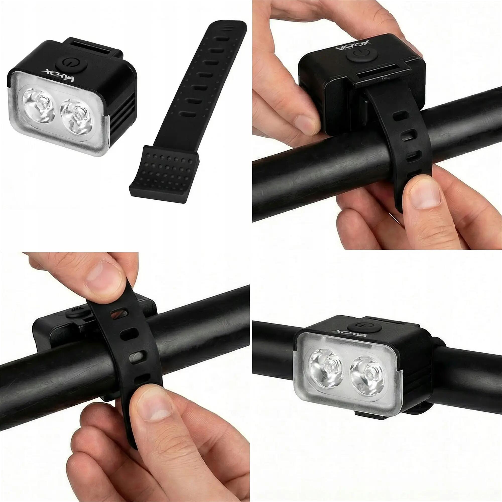 Luce anteriore per bici Vayox VA0153 300 lm, 2xLED, ricaricabile USB-C 8/15