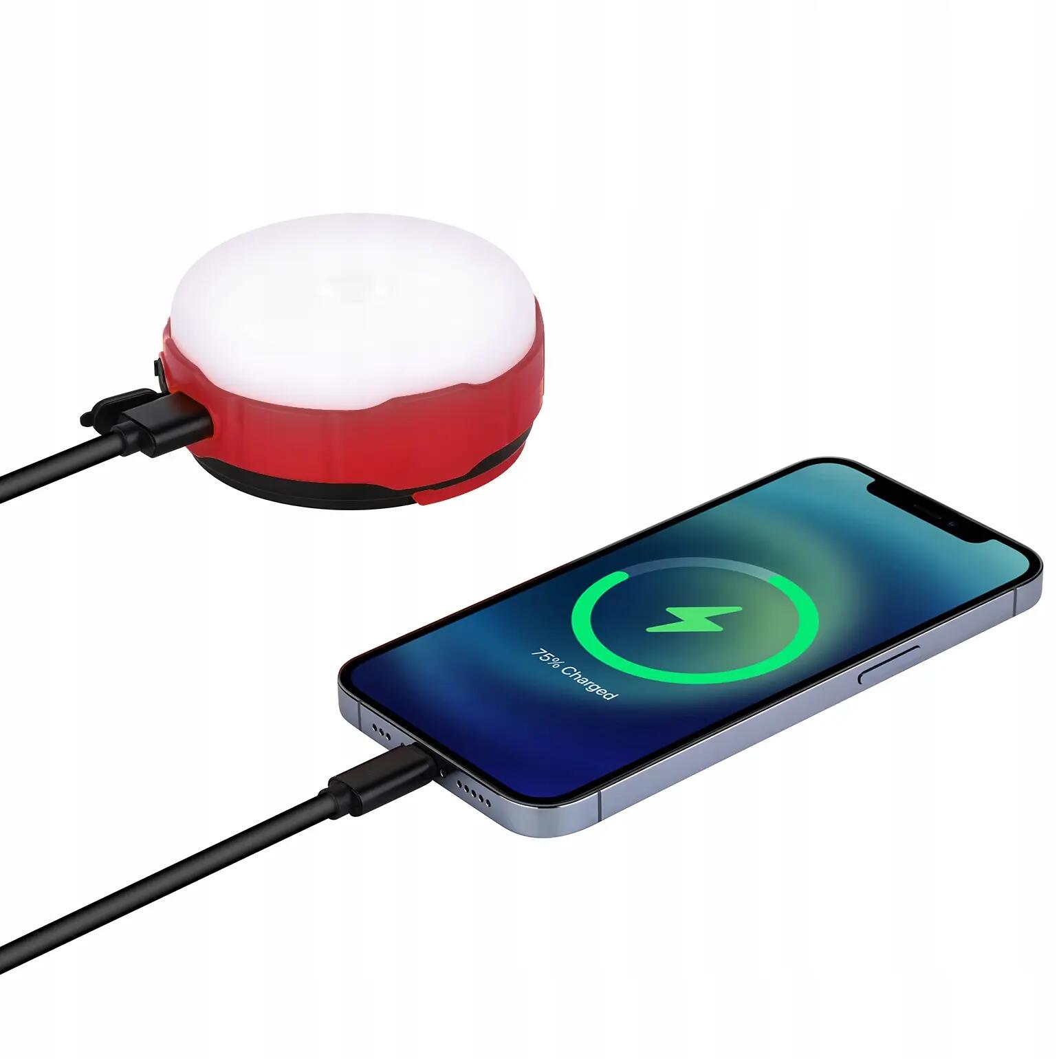 Vayox VA0100 campingzaklamp 500lm, oplaadbaar, powerbank, zonnepaneel 12/15
