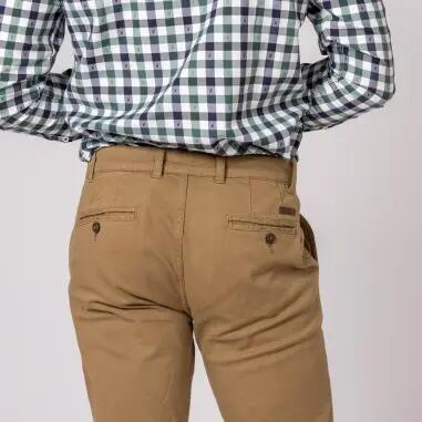 PANTALON CHINO CLASSIC CAMEL 4/5