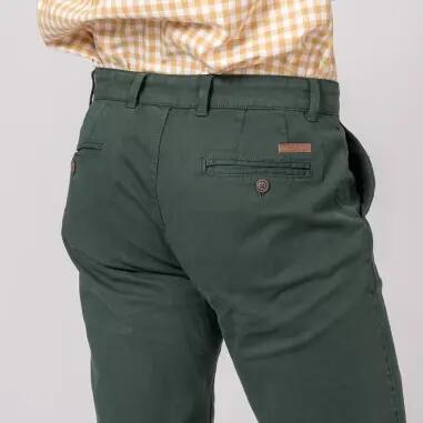 PANTALON CHINO CLASSIC VERDE BOSQUE 3/4