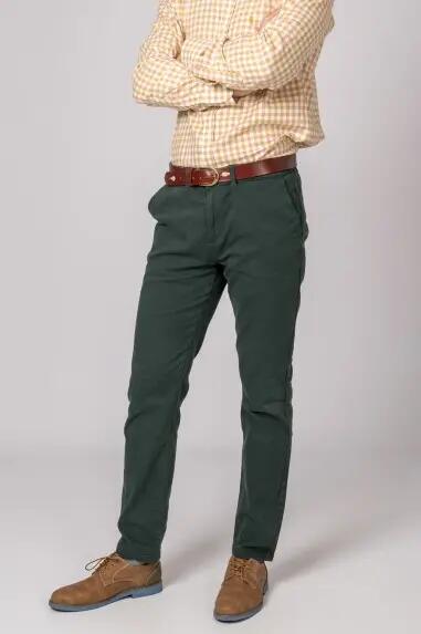 PANTALON CHINO CLASSIC VERDE BOSQUE 2/4