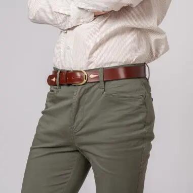 PANTALON CAMPERO CON BOTONES VERDE 2/4
