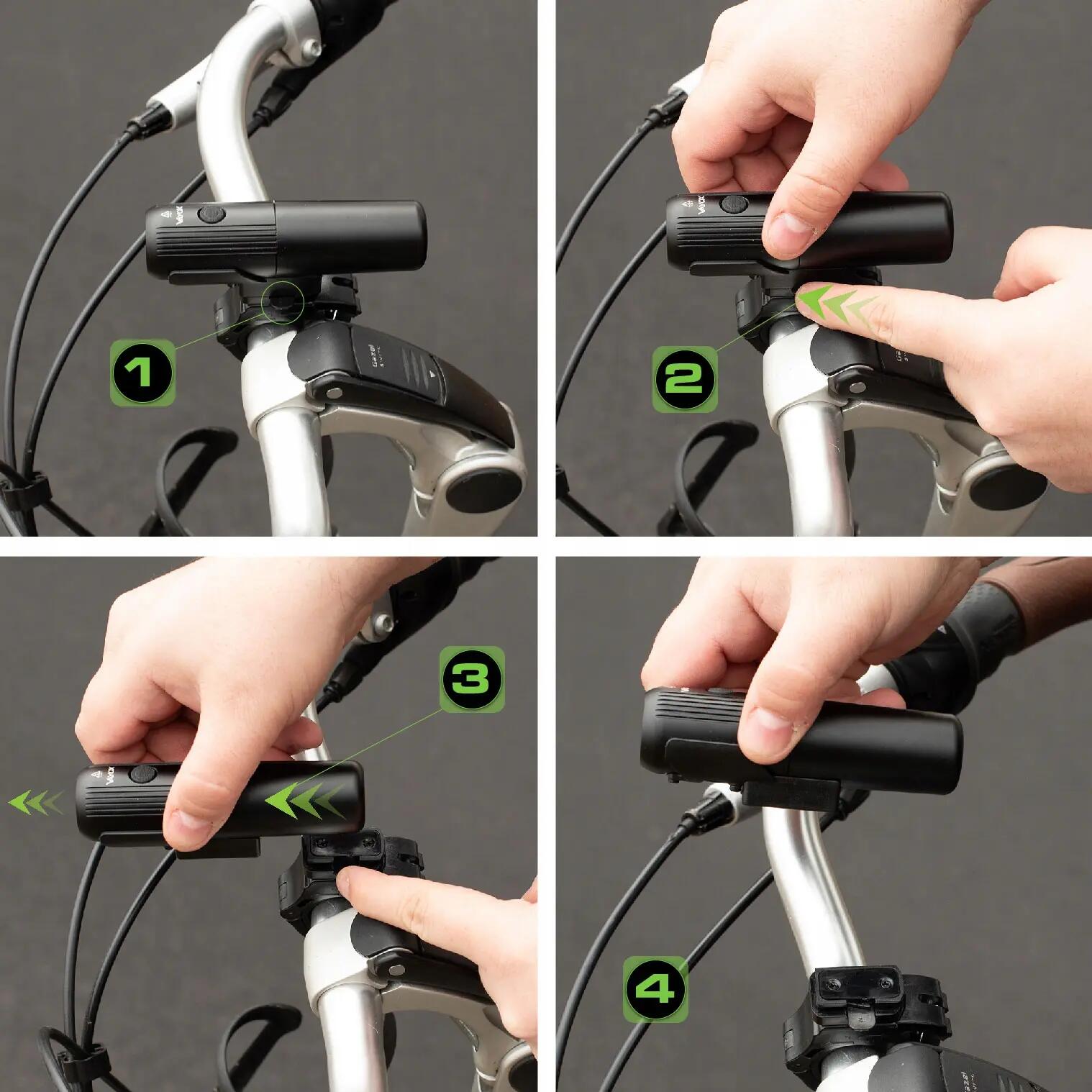 Éclairage avant de vélo Vayox VA0072, 450lm, rechargeable 9/12