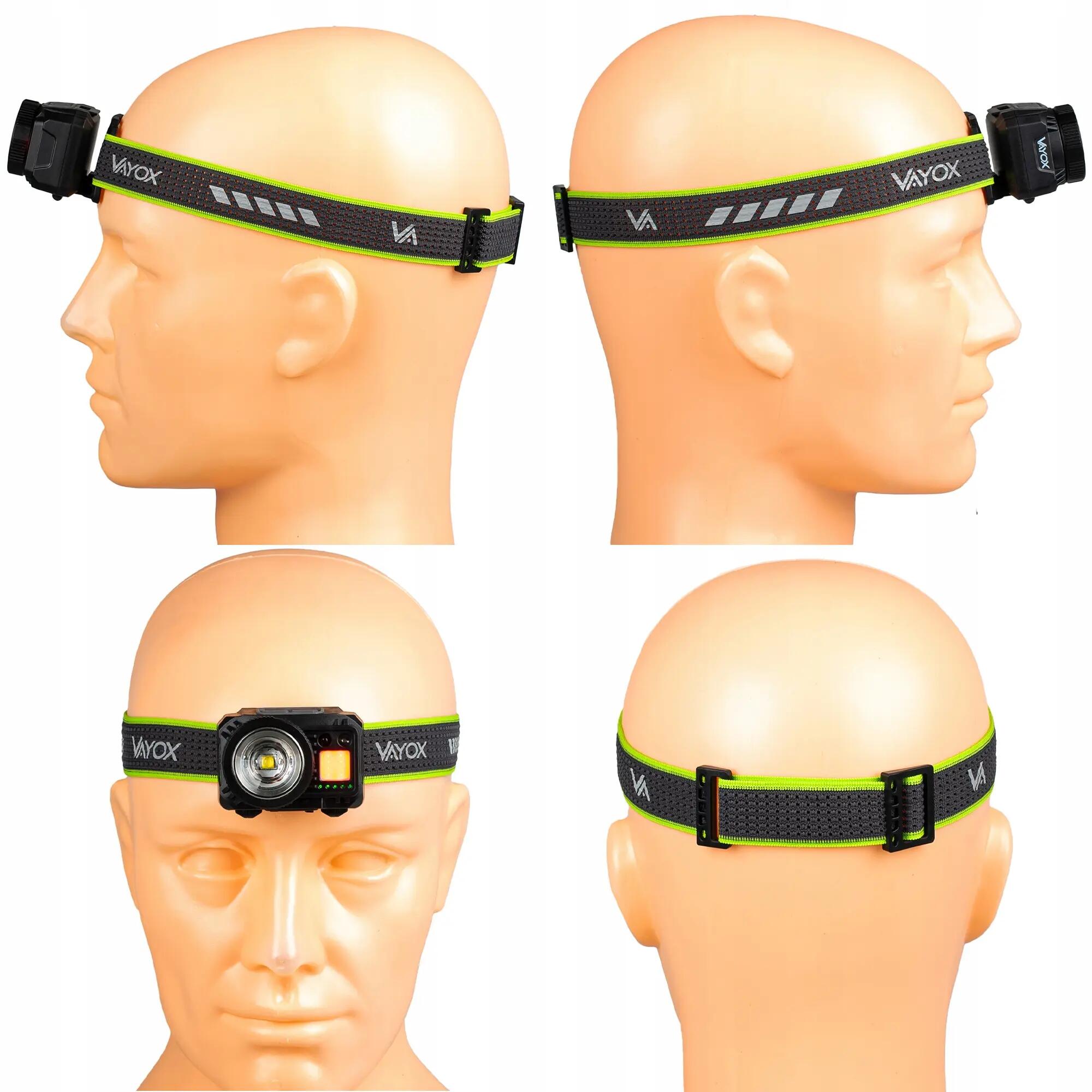 Stirnlampe Vayox VA0098, 500lm, ZOOM, Akku mit Hybridantrieb 10/16