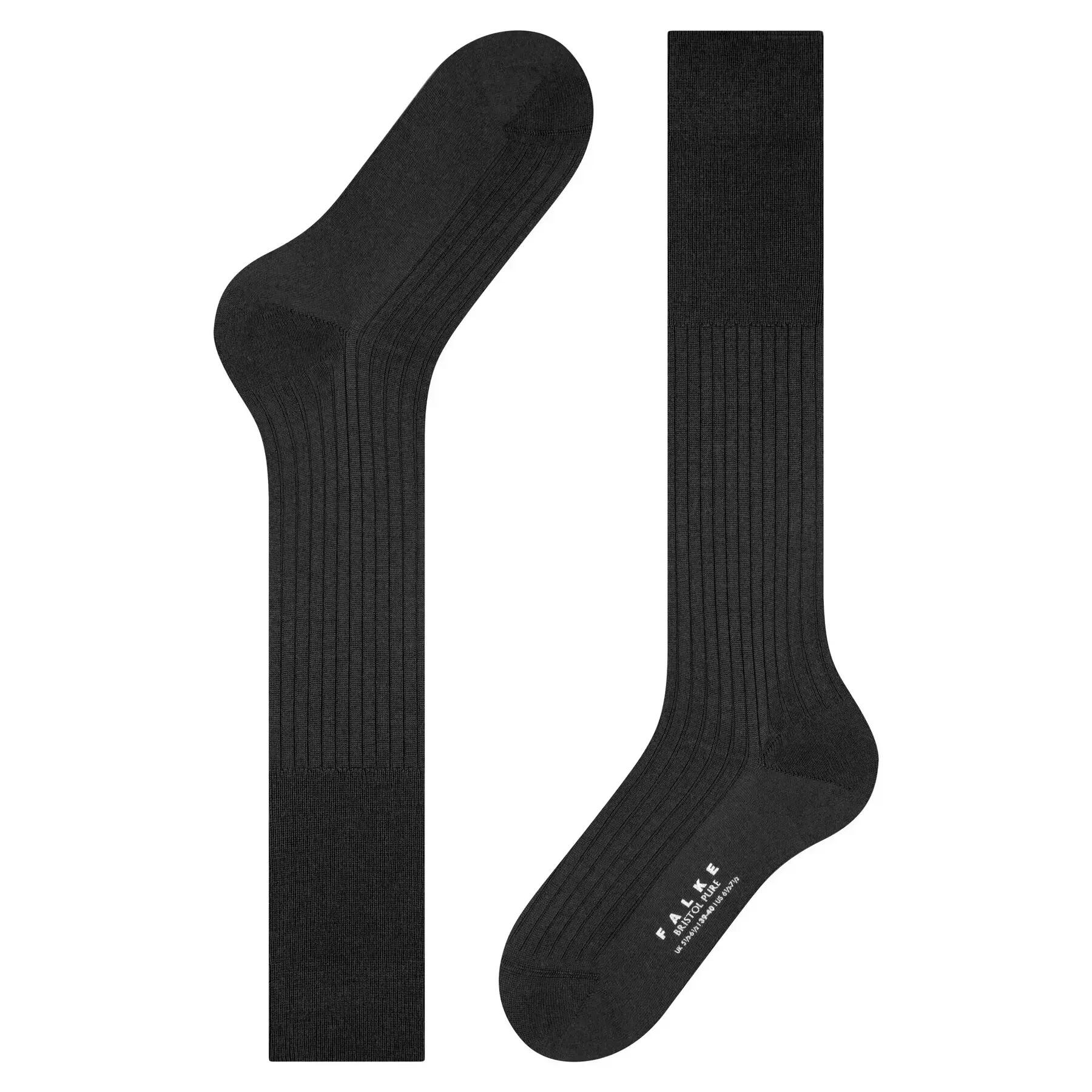 Kniesokken Falke Bristol Pure 5/6