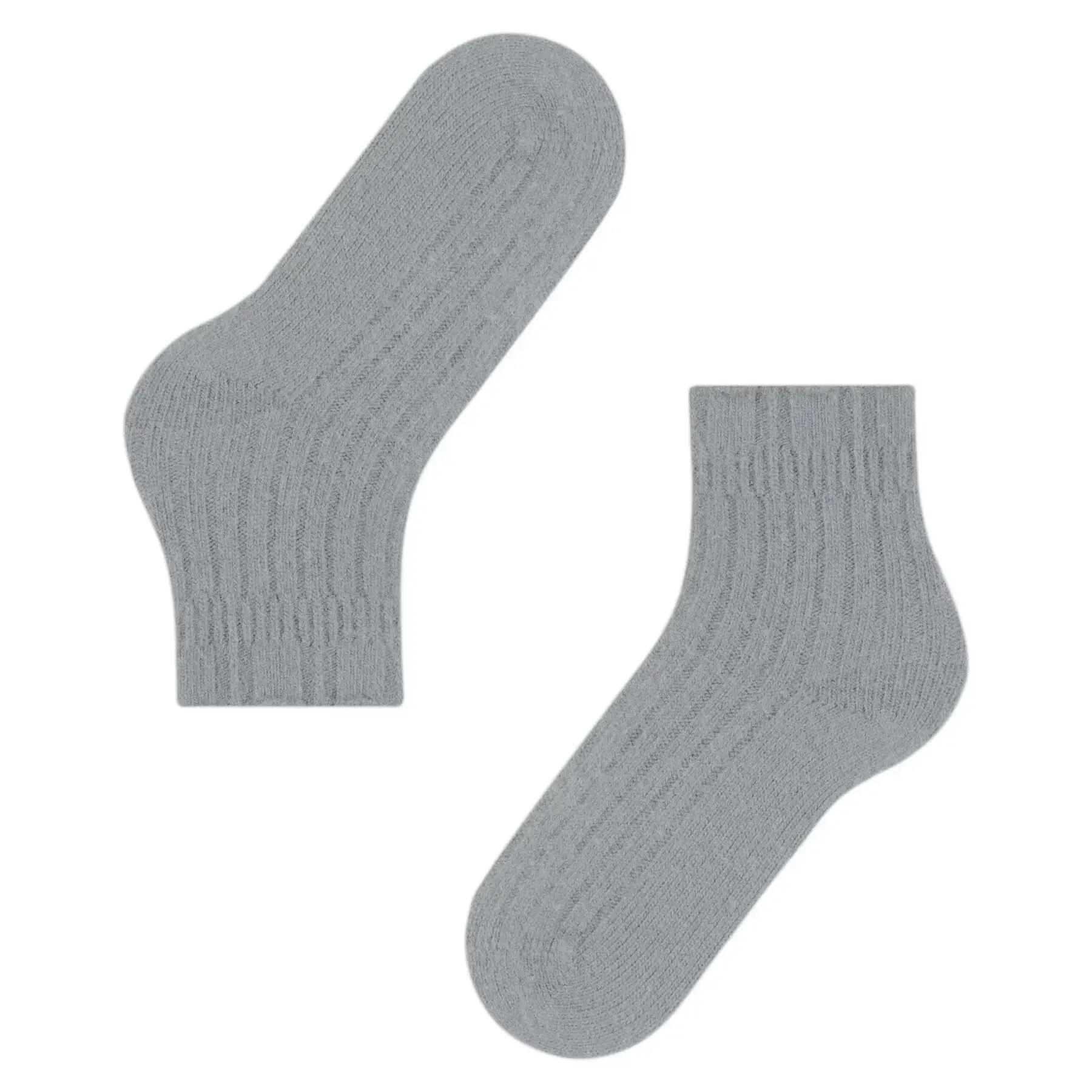Bedsokken met Rib Dames Sokken – Silver – 35-38 5/6