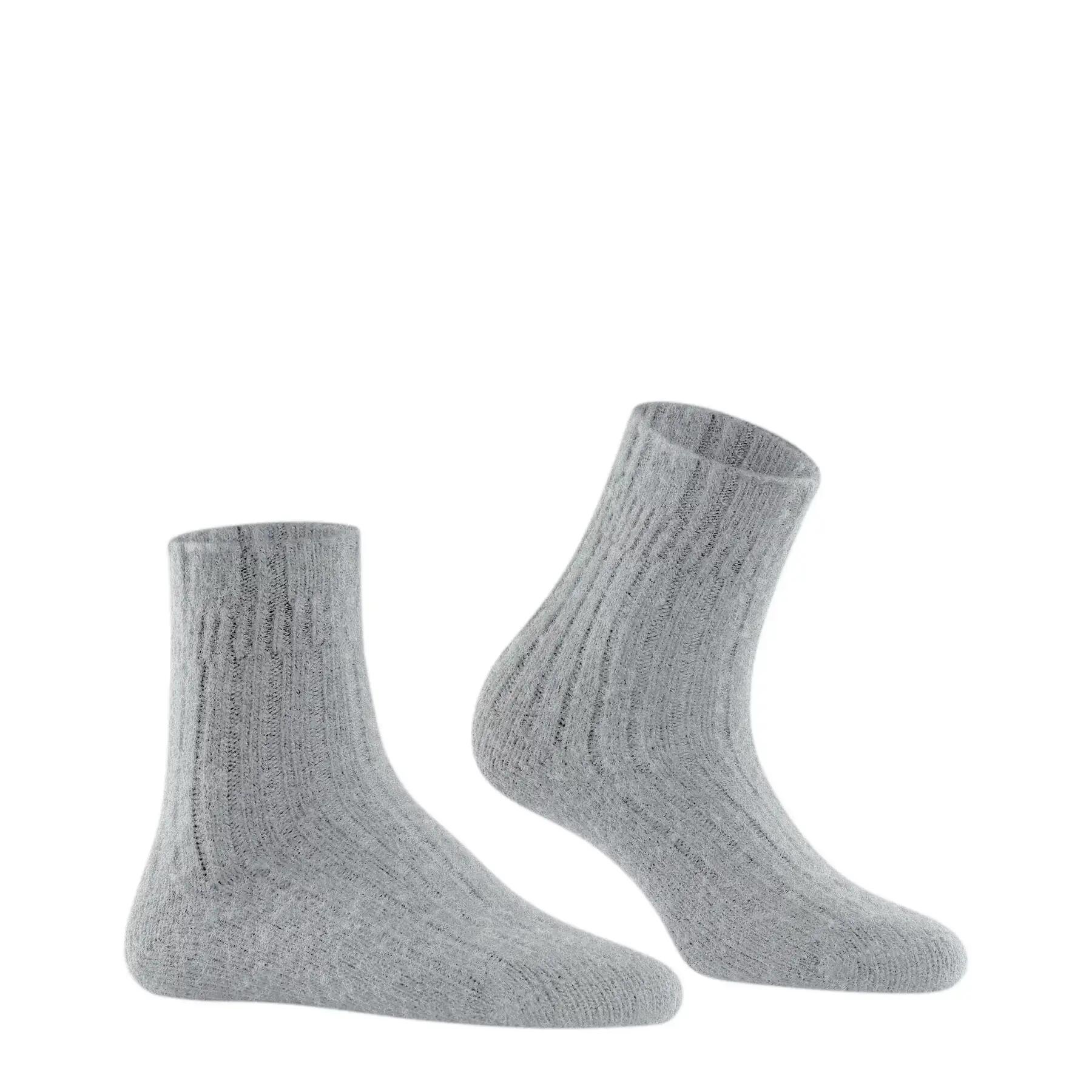 Bedsokken met Rib Dames Sokken – Silver – 35-38 3/6