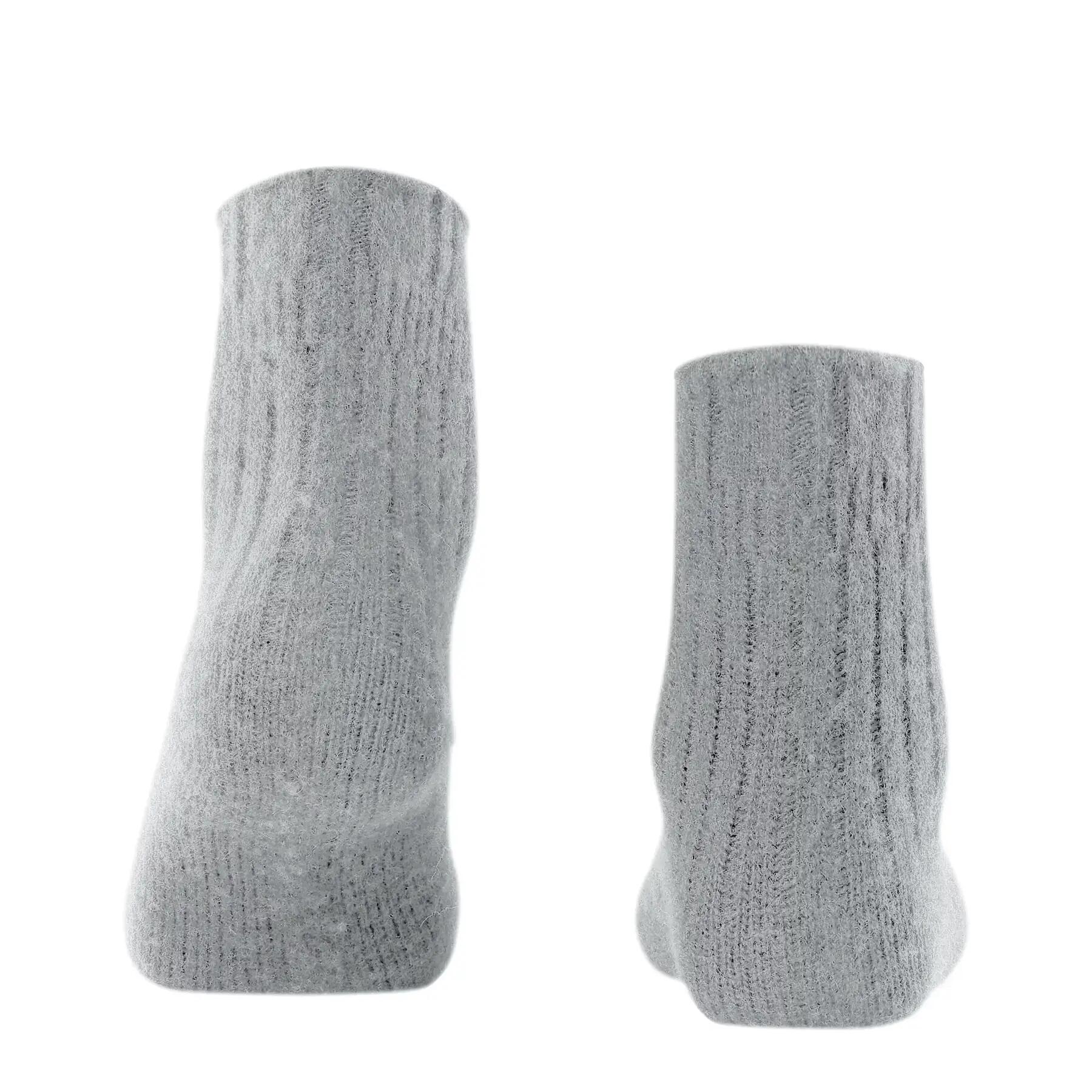 Bedsokken met Rib Dames Sokken – Silver – 35-38 2/6